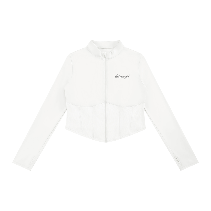 UNDER Investigation yoga jacket in white