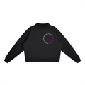 Monday to RACE mock-neck sweatshirt in black - front view - F1 women's fashion