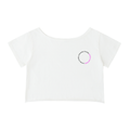 UNDER Investigation off-shoulder tee in white - front view - F1 women's fashion