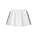 That race girl performance skirt in white - front view - F1 women's activewear