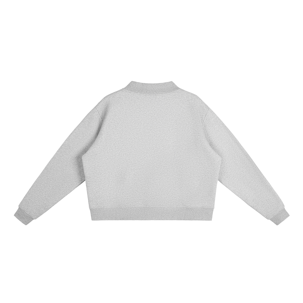 Monday to RACE mock-neck sweatshirt in pink - front view - F1 women's fashion