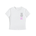 Monday to RACE bodycon tee in white - front view showing circular race week graphic - F1 women's fashion