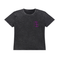 Box box box vintage wash tee in black - front view - F1 women's t-shirt