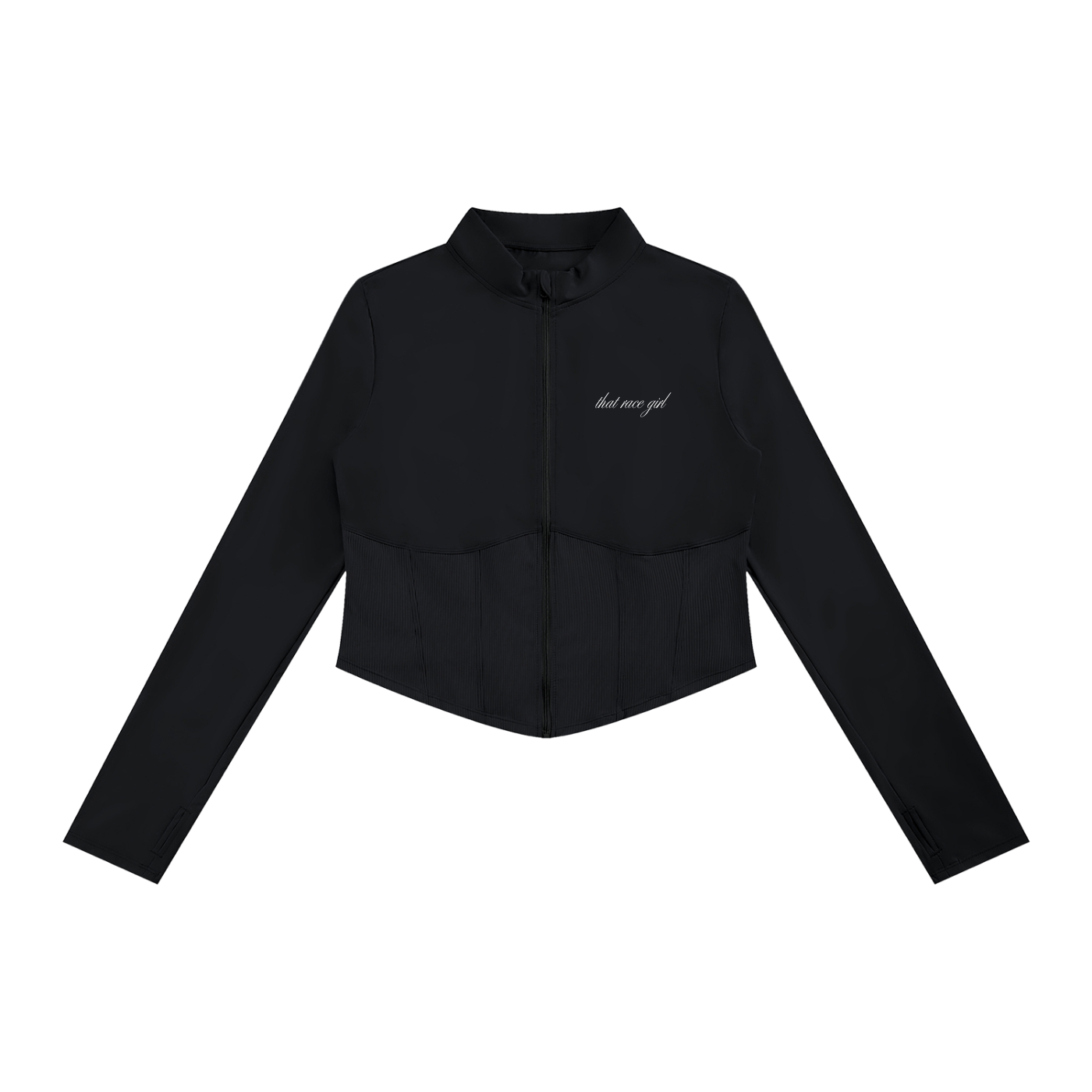 UNDER Investigation yoga jacket in black - front view - F1 women's jacket
