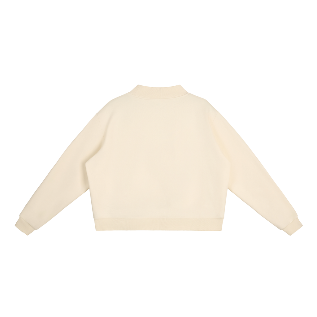 Monday to RACE mock-neck sweatshirt - back view - F1 women's fashion
